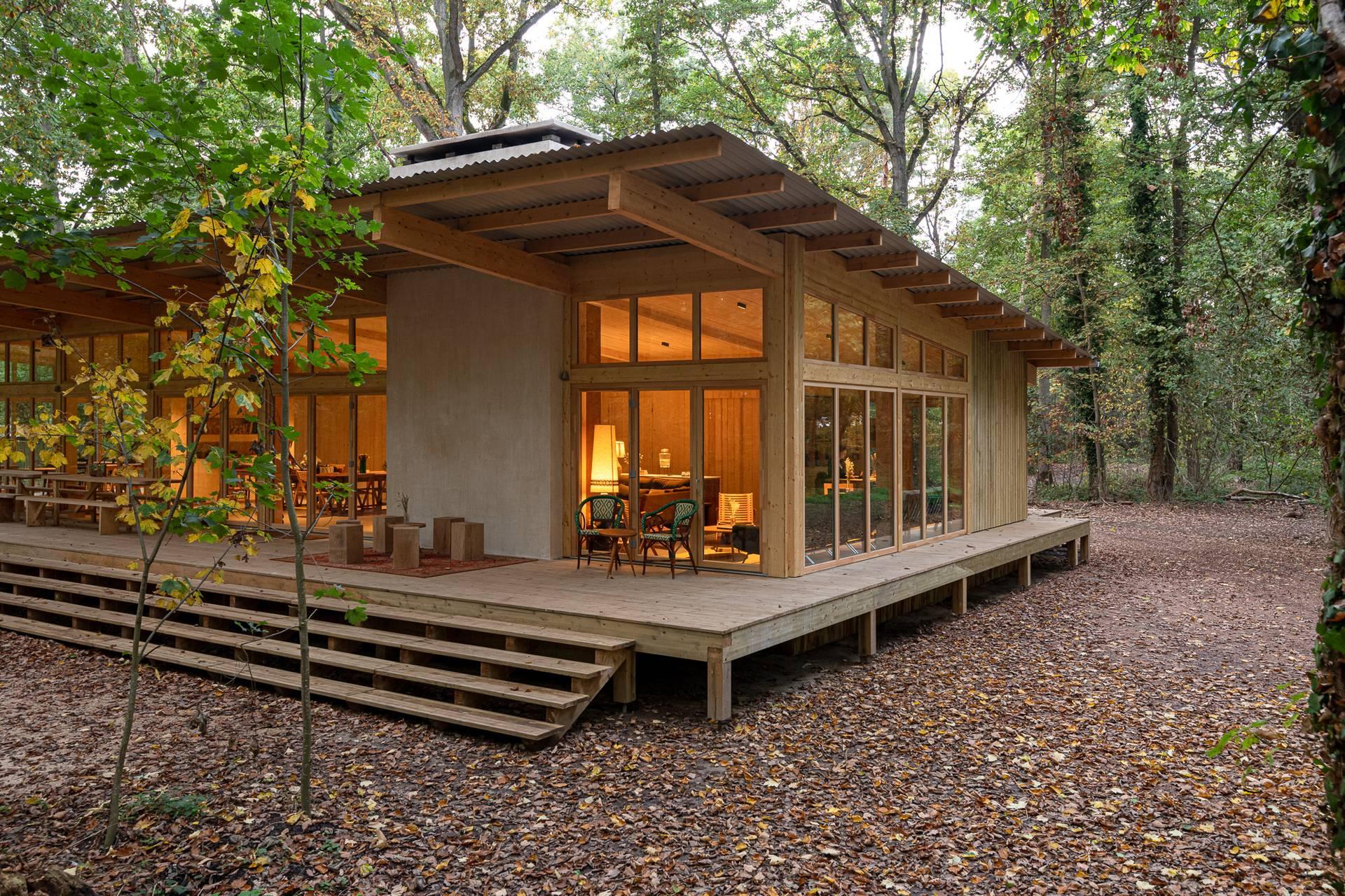 Espace de vie dans domaine forestier